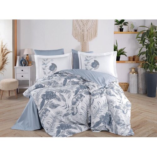 Lessentiel Maison Set poplin posteljine, Plavi Cene