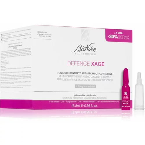 BioNike Defence Xage serum za obraz v kapsulah proti gubam 14x1,2 ml