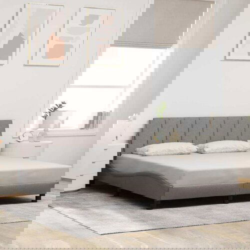 vidaXL Okvir za krevet bez madraca smeđesivi 160x200 cm od tkanine Cijene