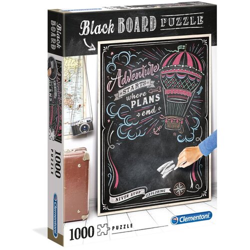 Clementoni black board travel puzzle 1000 kom Cene