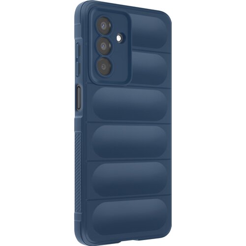 AVIZAR Silikonski ovitek za Samsung Galaxy A17 z reliefnim teksturiranim dizajnom Soft-Touch, Modra, (5000190046) Cene