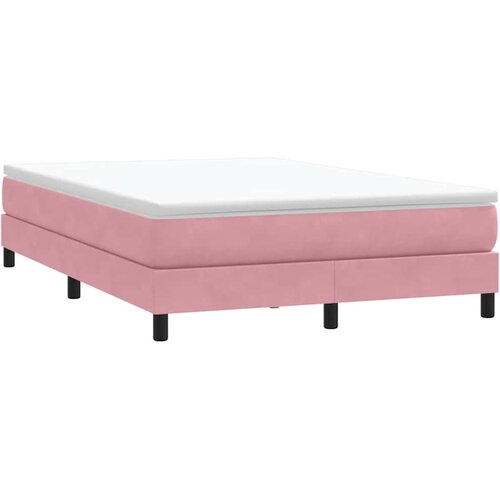 Box Spring krevet bez madracem ružičasti 140x220 cm bar&amp;scaron;un Slike