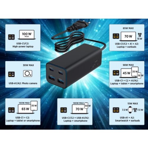 Gembird TA-UC-2A2C-PD100-01-BK Slike