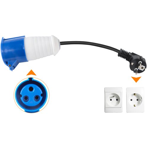 JUNSUN Vsestranski adapter: 7KW IP67 evropski adapter za polnjenje tramvaja tipa 2 Primeren za 99 % vozil na novo energijo., (22151715) Cene