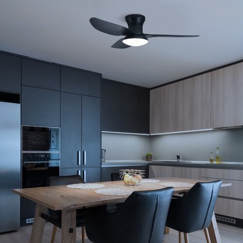  Brilagi - LED prigu&amp;scaron;iva plafonski ventilator LED/30W/230V 3000-6500K crna + daljinski upravljač Slike