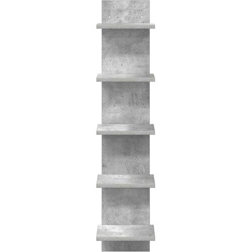  Polica na zidu 2 kom. Betonska siva 22 x 15 x 100 cm Slike