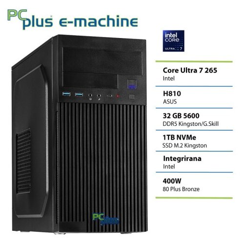 PCPLUS e-machine Ultra 7 265 32GB 1TB SSD namizni računalnik Cene