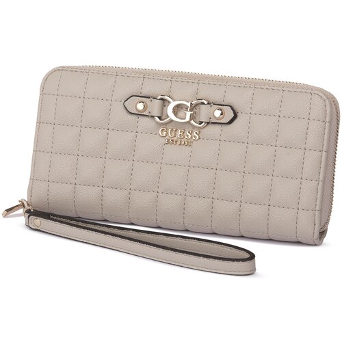 Guess Denarnice LTA NADIRA LARGE ZIP Bež Slike