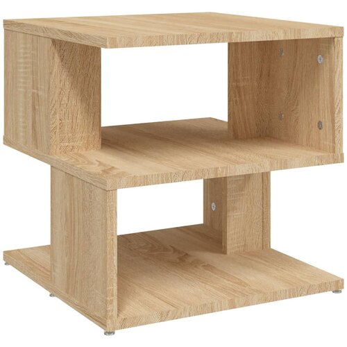 VidaXL stranska mizica sonoma hrast 40x40x40 cm iverna plo&amp;scaron;ča, (20625719) Slike