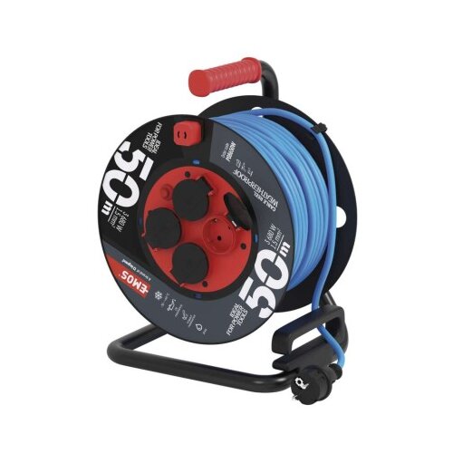  Weatherproof kabelski kolut 50 m / 4 vtičnice / modra / PVC / 230 V / 1,5 mm2 Cene