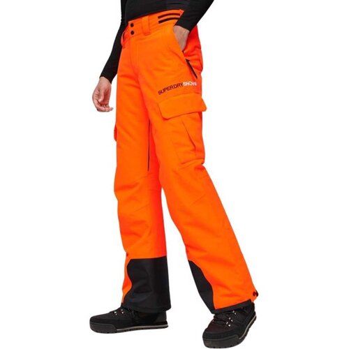 Superdry - - Narandžaste mu&amp;scaron;ke ski pantalone Slike