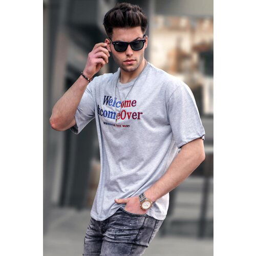 Madmext Gray Men's T-Shirt 4960 Slike