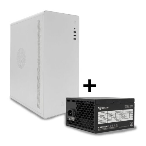 S Box pcc 500 w atx belo kućište + psu 400 Cene