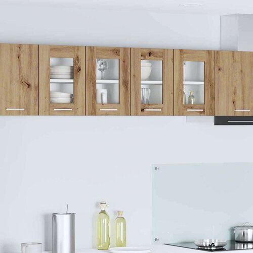 vidaXL viseći ormarić riga 2 pcs umjetnički hrast 60 x 31 x 40 cm Cene