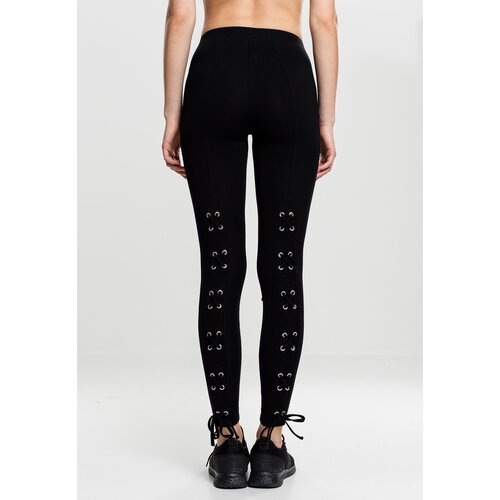 Urban Classics Women's lace-up leggings - black Cijene