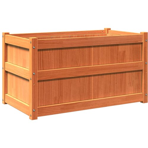 Maison Chic Vrtno cvetlično korito - Cvetlični Lonec vo&amp;scaron;čeno rjavo 90x50x50 cm trdna borovina, (21790407) Slike