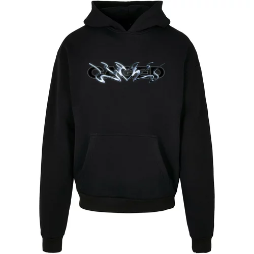 MT Upscale Sweater majica 'Cagedchrome' svijetloplava / crna