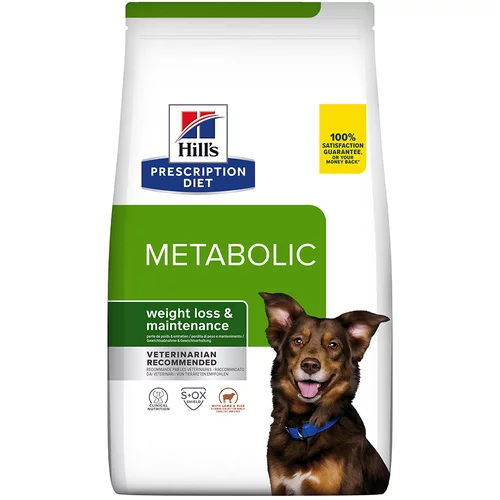 Hill’s Prescription Diet Metabolic Weight Management z jagnjetino & rižem - Varčno pakiranje: 2 x 12 kg