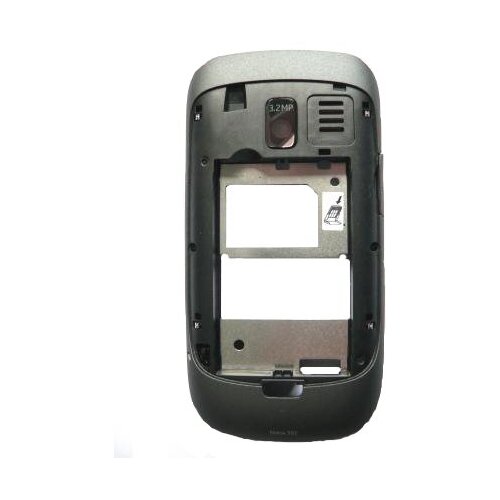 Nokia ohišje asha 302 srednji del temno siv original Cene