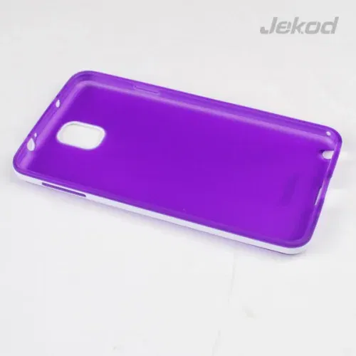 Jekod silikonski ovitek Samsung Galaxy Note 4 N9100 TPU/T vijola z okvirjem + Zaščitna folija