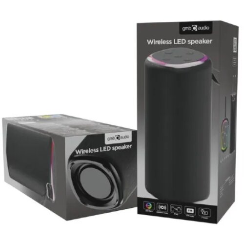  SPK-BT-LED-08L portable bluetooth led speaker, 10W, bt, fm, usb, handsfree, black Cene