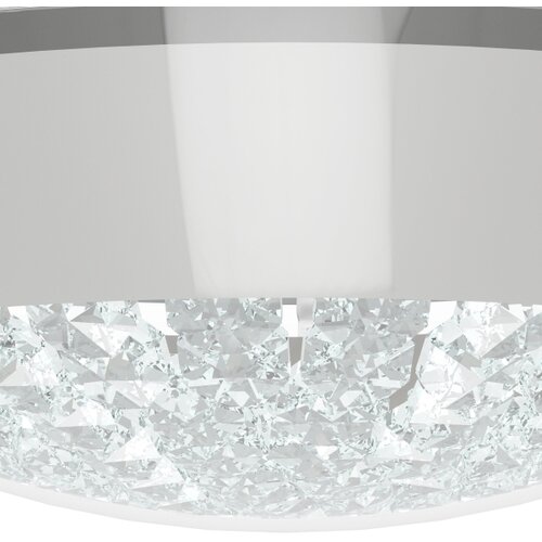 Eglo acolla plafonjera/1, led, 11w, 950lm, prečnik 290, hrom/staklo/kristali Slike