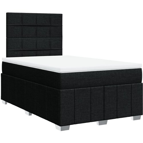 Maison Chic Box spring postelja - Vzmetna postelja z vzmetnico črn 120x200 cm blago SL11410, (21882641) Cene