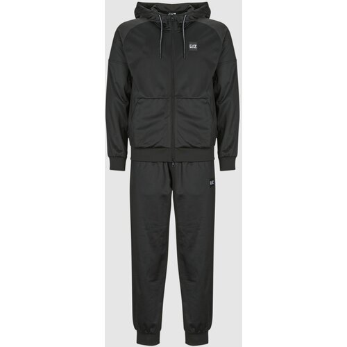 Ea7 Emporio Armani TRAIN VISIBILITY M T-SUIT HOODIE FZ CH PL - TRAIN VISIBILITY M T Crna Slike