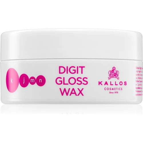 Kallos KJMN Digit Gloss Wax vosak za oblikovanje za sjajnu i mekanu kosu 100 ml