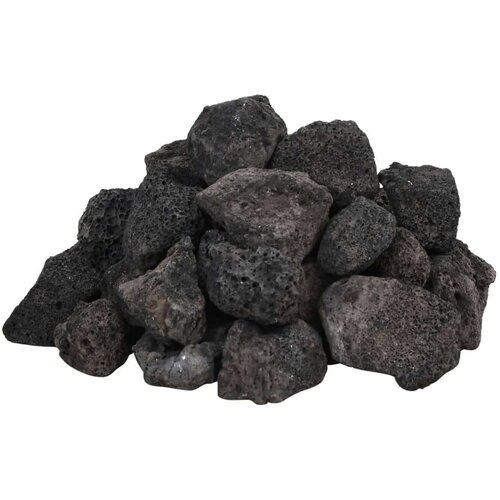 VidaXL Vulkansko kamenje 25 kg crno 3-5 cm Slike