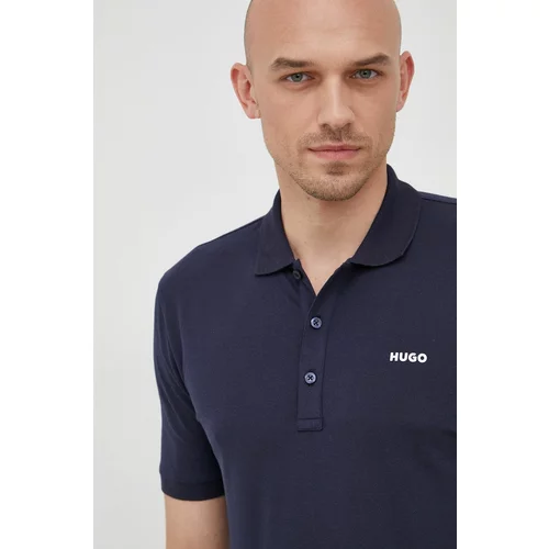 Hugo Polo majica za muškarce, boja: tamno plava, jednobojni model