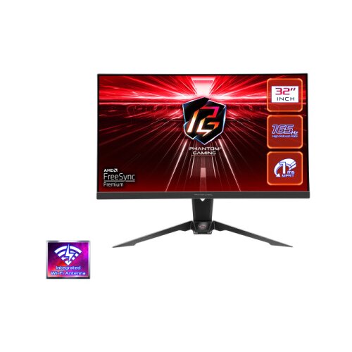 AsRock MONITOR PG32QF2B 31,5&amp;Prime; FLAT GAMING QHD 165Hz 1ms Slike
