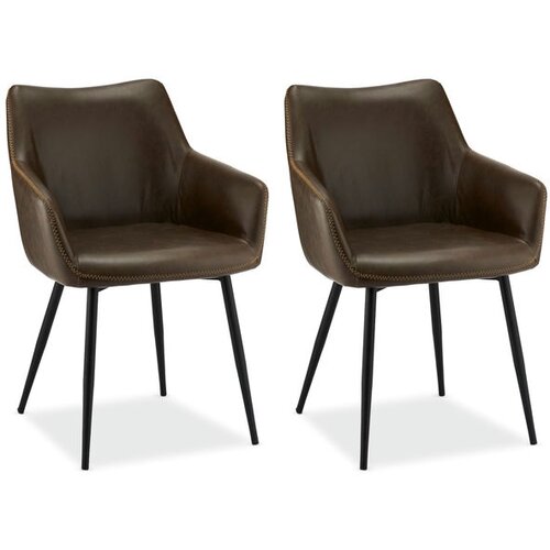 Furnhouse Garnitura 2 temno rjavih jedilnih stolov Maria, (21151609) Slike