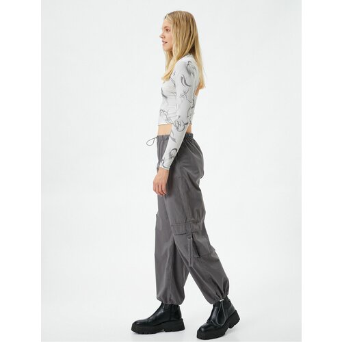 Koton Parachute Pants with Elastic Waist, Pocket Detailed with Stopper. Cene