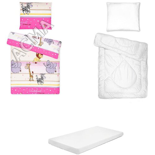  Posteljina set 5 elemenata za krevet 180x80 cm uzorak-22a Slike