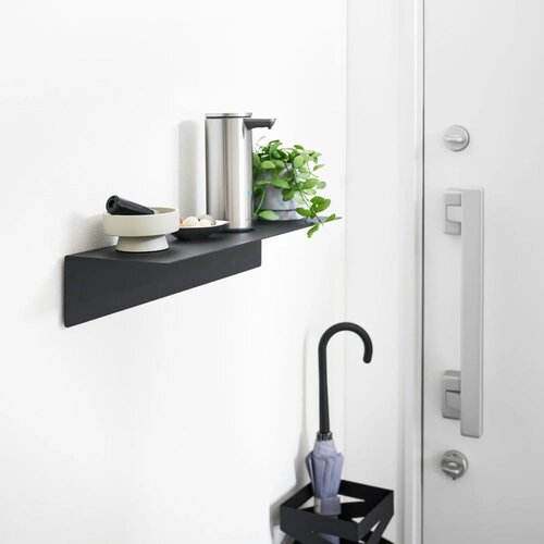 YAMAZAKI Crna metalna polica 50 cm &amp;ndash; Slike