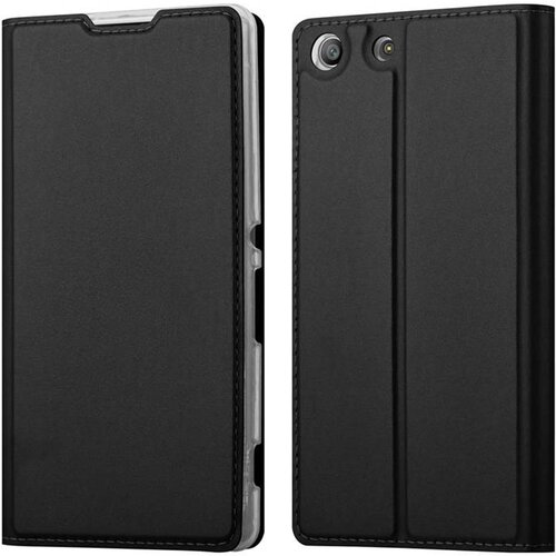Cadorabo Ohi&scaron;je, združljivo z Sony Xperia M5 v klasična črna - Za&scaron;čitni ovitek z magnetnim zapiranjem, stoječo funkcijo in režo za kartice, (20561795) Cene