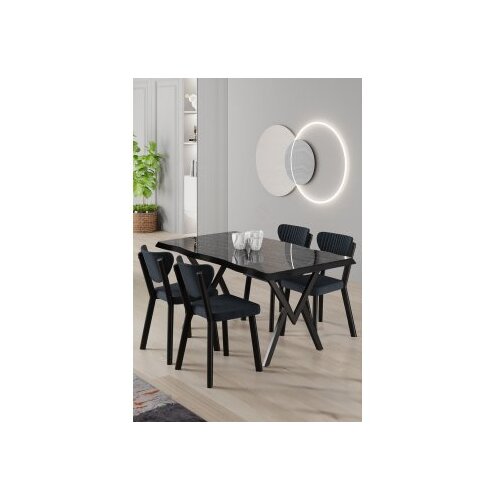 Hanah home trpezarijski set, 5 dijelova, Teget Cijene