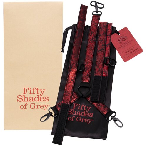 Fifty Shades of Grey Petdeset odtenkov sive - komplet kravat za vrat (črna in rdeča) Slike