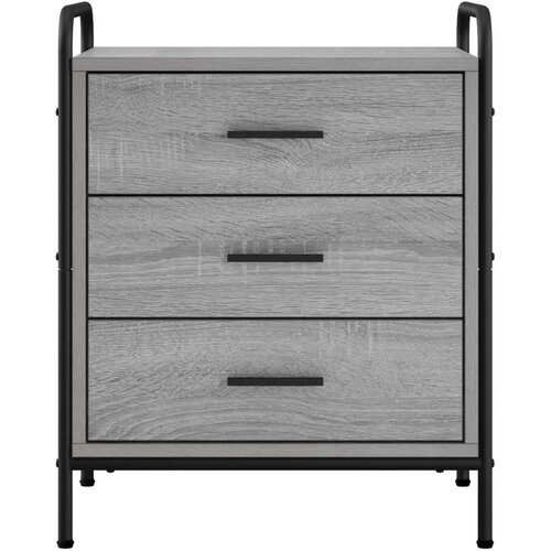  Noćni ormar 2 kom. Siva Sonoma 48 x 36 5 x 60 cm - Siva Sonoma 2 Slike