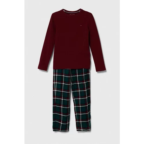Tommy Hilfiger Otroška pižama rdeča barva