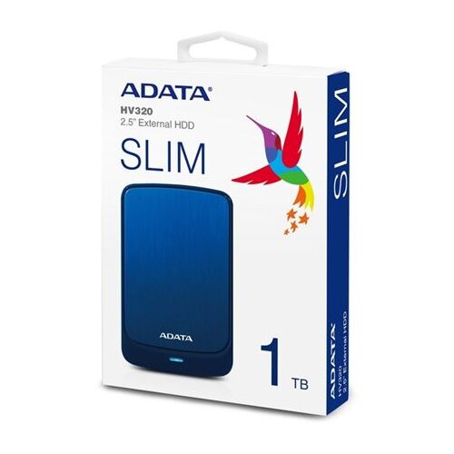 Adata HDD EXT AD Classic HV320 1TB Blue Slike