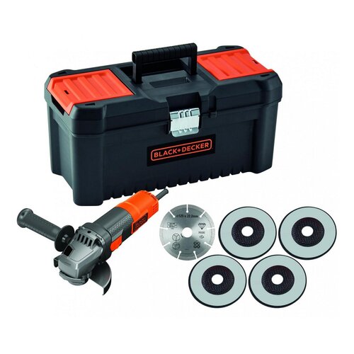 Black & Decker BEG220KA5 ugaona brusilica 900W, ploča 125 mm + 5 ploča Cene