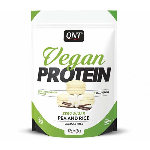 QNT Vegan Protein, Vanila, 500g Slike