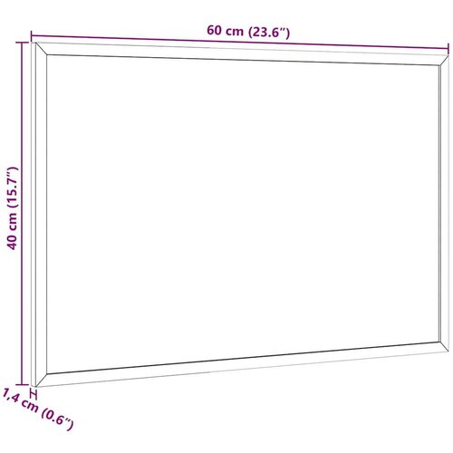 VidaXL Ploča od pluta s okvirom od punog drva borovine 60x40 cm Slike