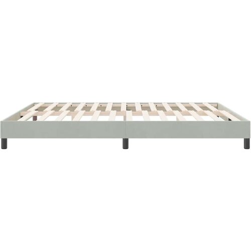 VidaXL Okvir kreveta bez madraca svijetlo sivi 180x210 cm bar&amp;scaron;un Slike