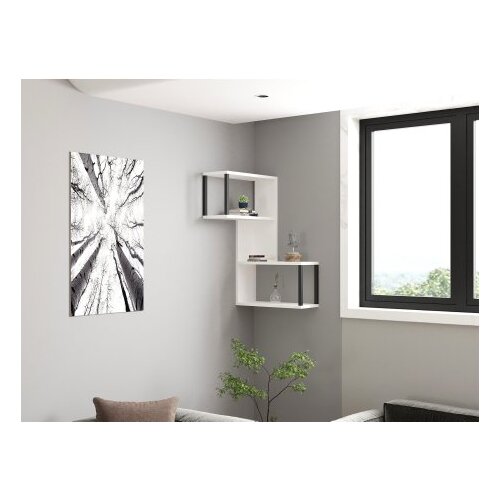 Hanah home zidna polica lecco - white white wall shelf Slike