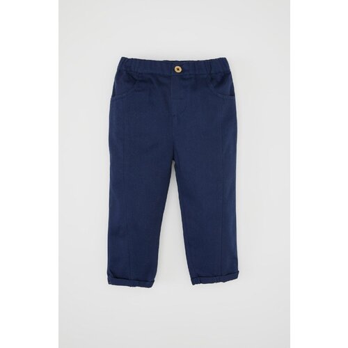 Defacto Baby Boy Elastic Waist Straight Leg Gabardine Trousers Cene