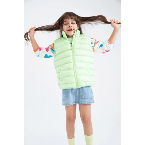 Defacto Girl's Stand-up Collar Puffer Vest