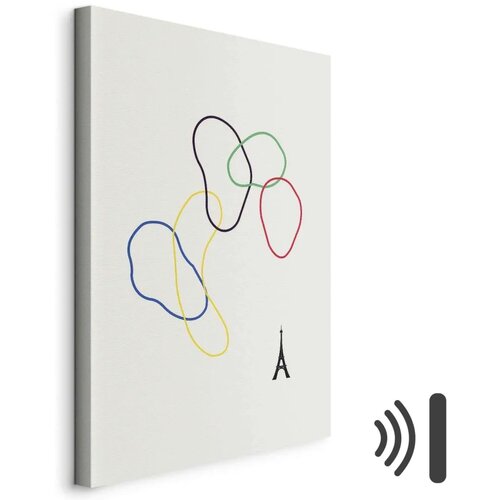  Slika - Colorful Rings - Digital Graphics - Minimalism 40x60 Cijene